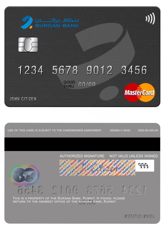 Kuwait Burgan Bank mastercard